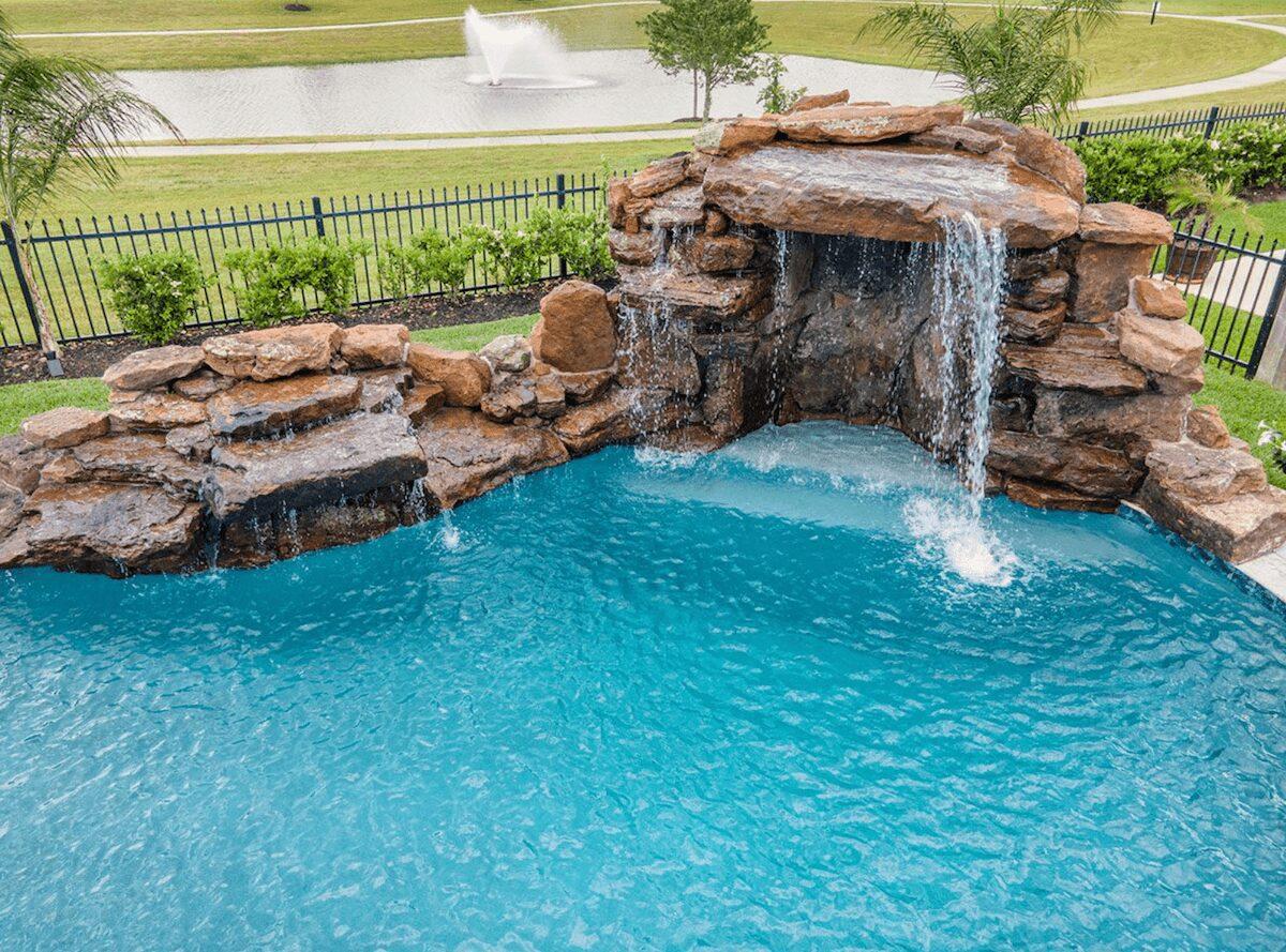 Large grotto and rockwall